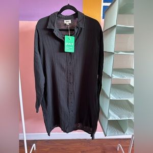 BRAND NEW COASTAL GAUZE OVERSIZE BUTTON UP